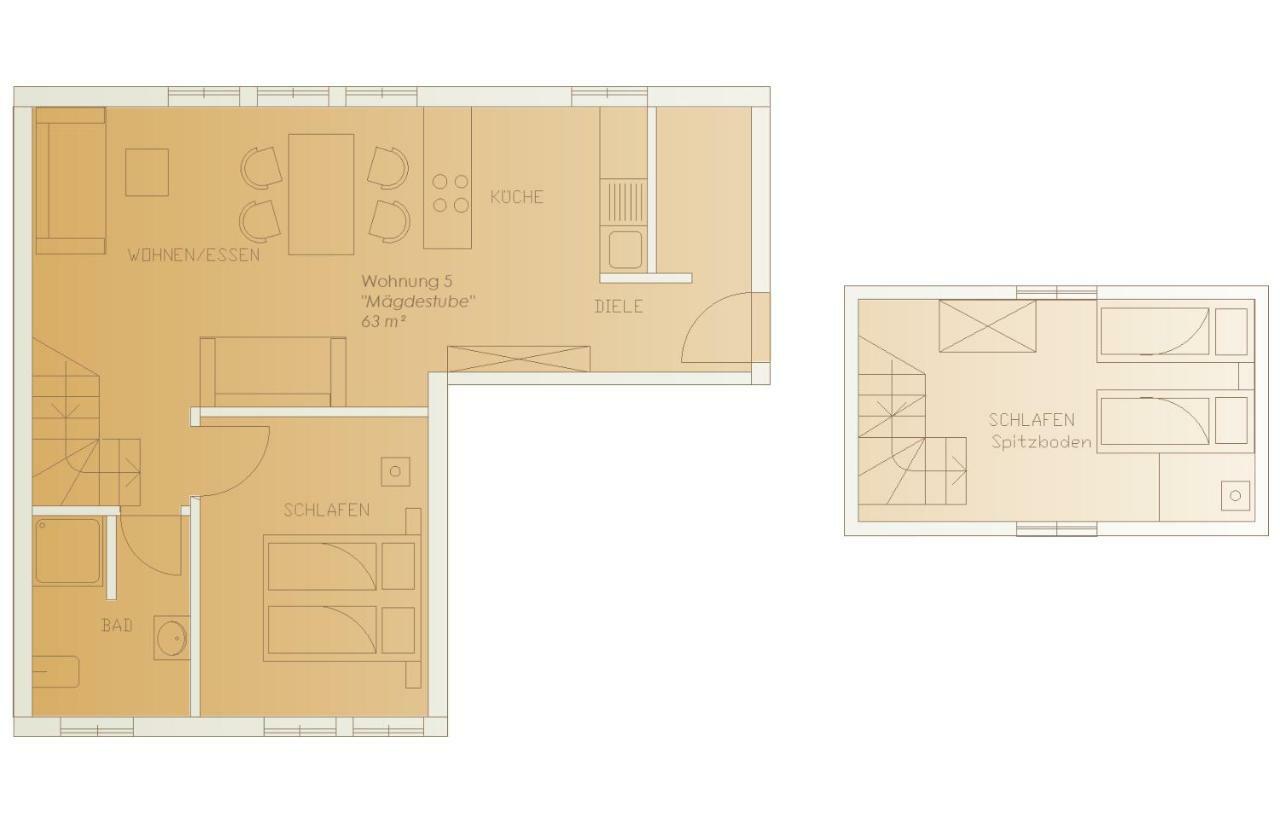 “Maegdestube” - Hammergut Neidberg Apartment Rosenthal-Bielatal Ngoại thất bức ảnh